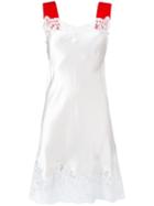 Givenchy Contrast Strap Lace Dress, Women's, Size: 38, Pink/purple, Silk/cotton/polyamide