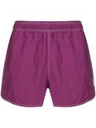 Isabel Marant Embroidered Logo Swim Shorts - Purple