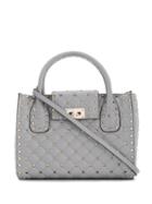 Valentino Valentino Garavani Rockstud Quilted Tote - Grey