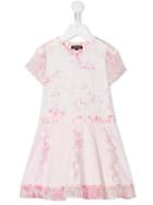 Roberto Cavalli Kids - Floral Print Dress - Kids - Silk/cotton/spandex/elastane - 2 Yrs, White