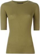 Alexander Wang Press Stud Embellished Top, Women's, Size: S, Green, Cotton