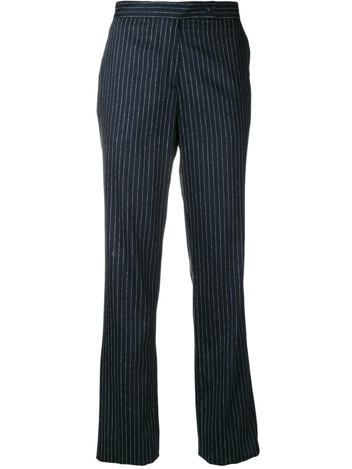 Golden Goose Deluxe Brand Pinstripe Trousers - Blue