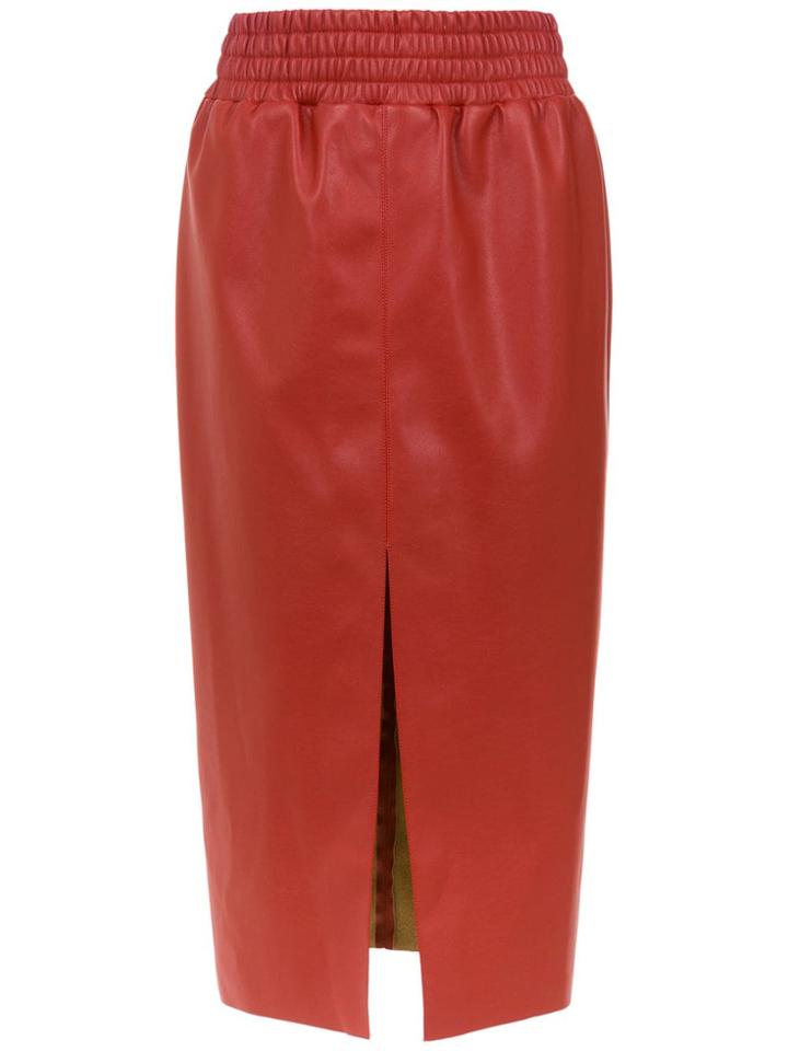 Framed Midi Skirt - Red