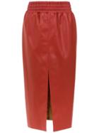 Framed Midi Skirt - Red