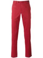 Pt01 Tailored Trousers, Men's, Size: 54, Red, Cotton/spandex/elastane