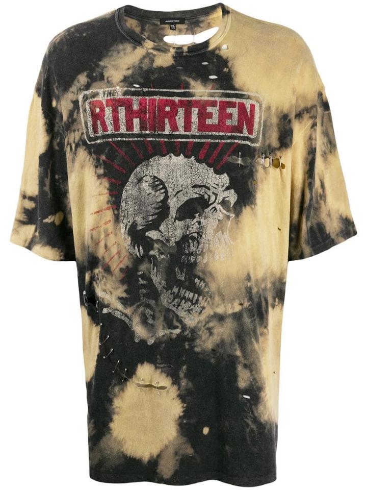 R13 Tie-dye Print T-shirt - Black