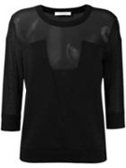 Pierre Balmain Panelled Sweatshirt, Women's, Size: 38, Black, Cotton