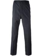 Ami Alexandre Mattiussi Carrot Fit Trousers, Men's, Size: 48, Grey, Polyester/wool