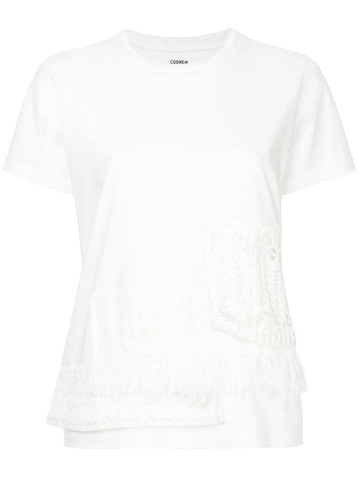Coohem Tricot Panel T-shirt - White