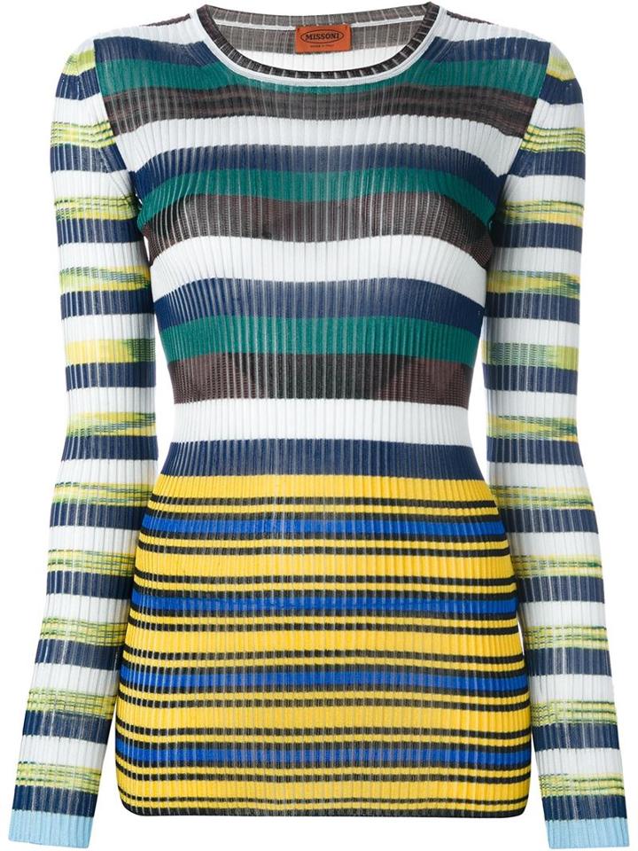 Missoni Striped Knitted Top, Women's, Size: 42, Rayon
