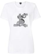 Just Cavalli Embroidered Logo T-shirt - White