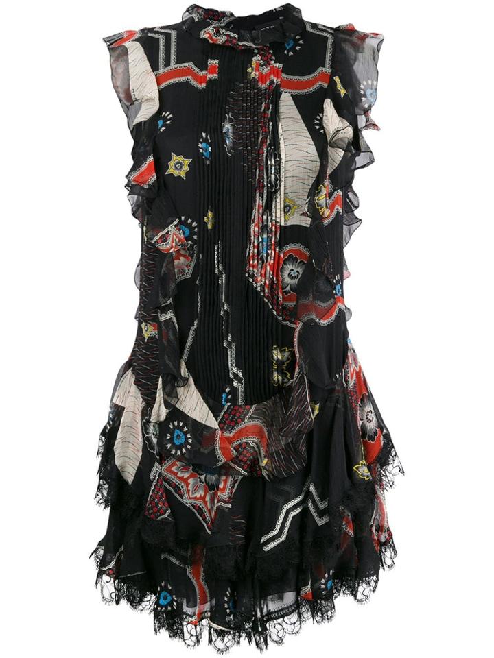 Etro Paisley Print Mini Dress - Black