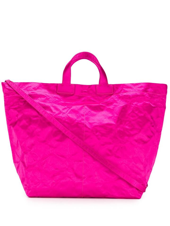Zilla Crushed Style Tote Bag - Pink