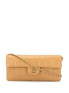 Chanel Pre-owned Choco Bar Chain Shoulder Bag - Yellow