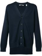 Vince - Knitted Cardigan - Men - Cotton/nylon/viscose/cashmere - M, Blue, Cotton/nylon/viscose/cashmere