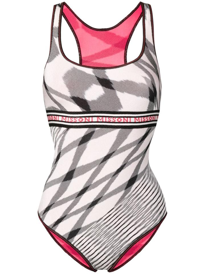 Missoni Mare Branded Swimsuit - White