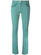 Etro - Flared Jeans - Women - Cotton/spandex/elastane - 27, Green, Cotton/spandex/elastane