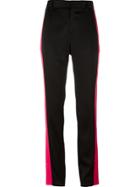 Giorgio Armani Wide Leg Striped Trousers - White