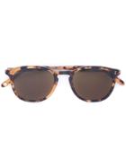 Garrett Leight Square Lens Sunglasses - Brown