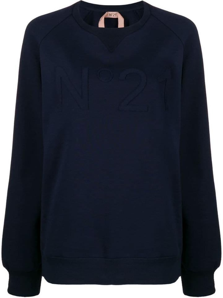 Nº21 Classic Knitted Sweatshirt - Blue