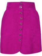 Lanvin Classic A-line Skirt, Women's, Size: 40, Pink/purple, Goat Suede
