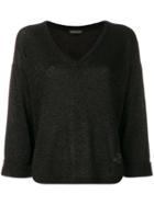 Twin-set Glitter-effect Sweater - Black