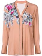 Yigal Azrouel - Serpent Print Blouse - Women - Polyester - 12, Nude/neutrals, Polyester