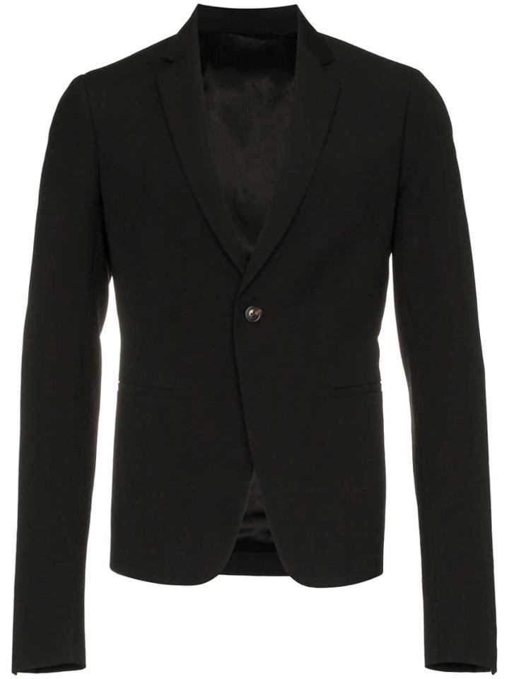 Rick Owens Soft Cropped Blazer - Black