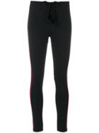 Yeezy Stripe Detail Skinny Trousers - Black