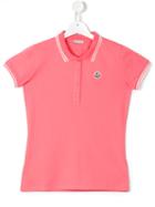 Moncler Kids Classic Polo Shirt, Girl's, Size: 14 Yrs, Pink/purple
