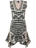 Just Cavalli Tiger Embroidered Dress - Black