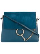 Chloé Blue Faye Leather Shoulder Bag