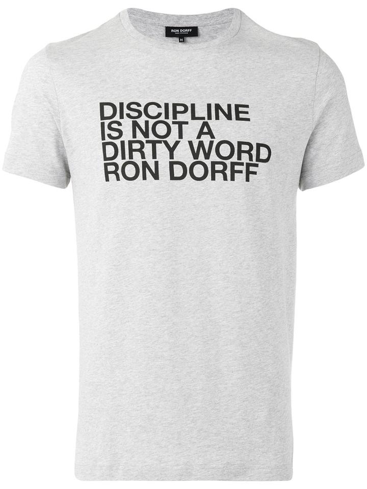 Ron Dorff Discipline T-shirt, Men's, Size: Xl, Grey