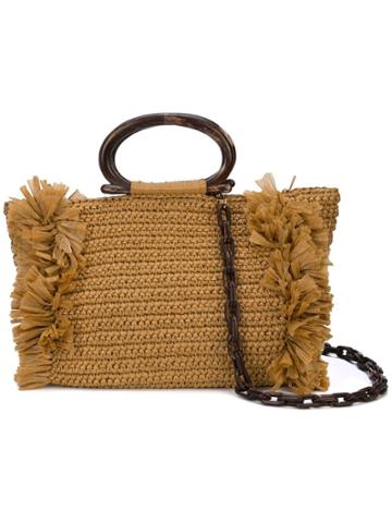Carolina Santo Domingo Domingo Woven Tote - Gold