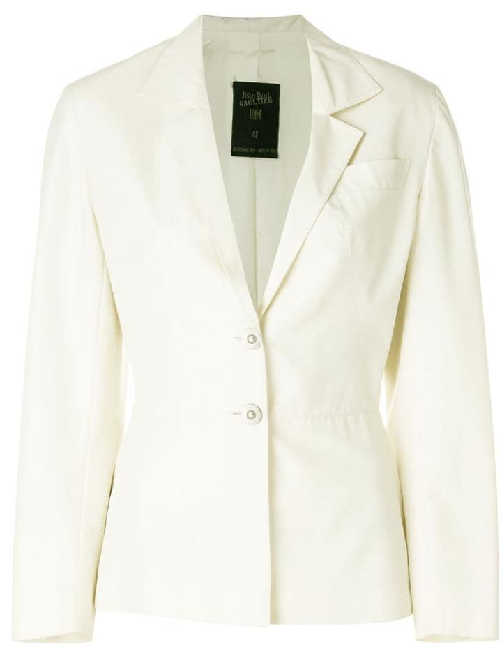 Jean Paul Gaultier Pre-owned Cropped-sleeve Fitted Jacket - Neutrals