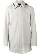 Herno Hooded Raincoat, Men's, Size: 52, Nude/neutrals, Polyester/fluorofibra/polyamide/spandex/elastane