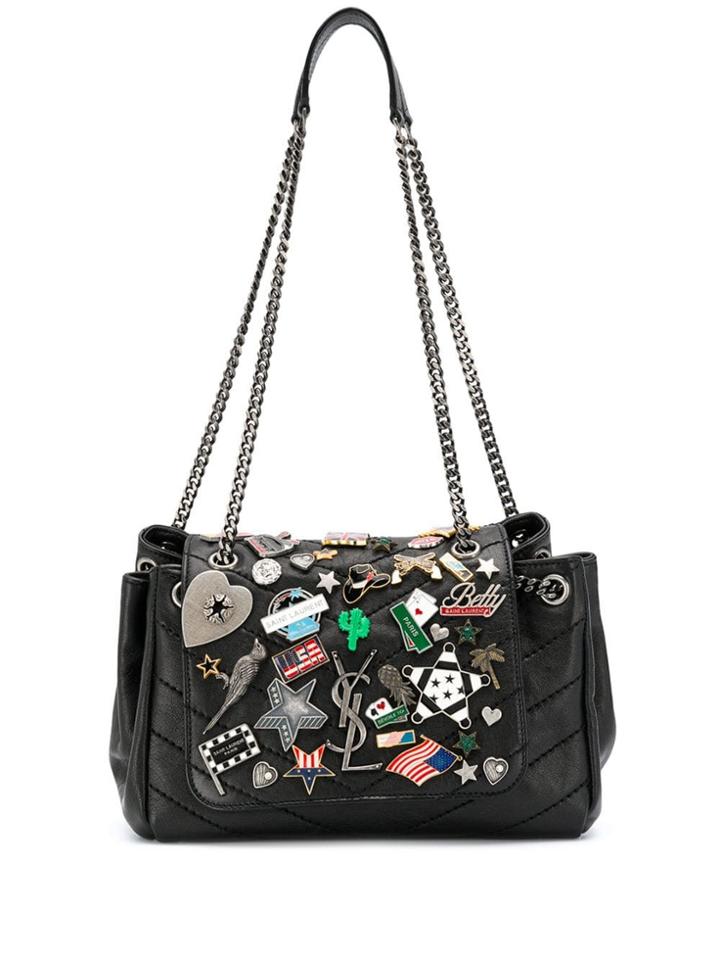 Saint Laurent Nolita Pin Small Shoulder Bag - Black