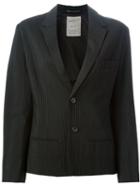 Yohji Yamamoto Vintage Pinstripe Blazer, Women's, Size: 2, Black