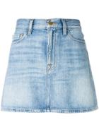 Frame Le Mini Denim Skirt - Blue
