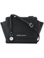 Armani Jeans Removable Strap Crossbody Bag, Women's, Black, Polyester/pvc