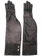 Rick Owens High Leather Gloves - Black