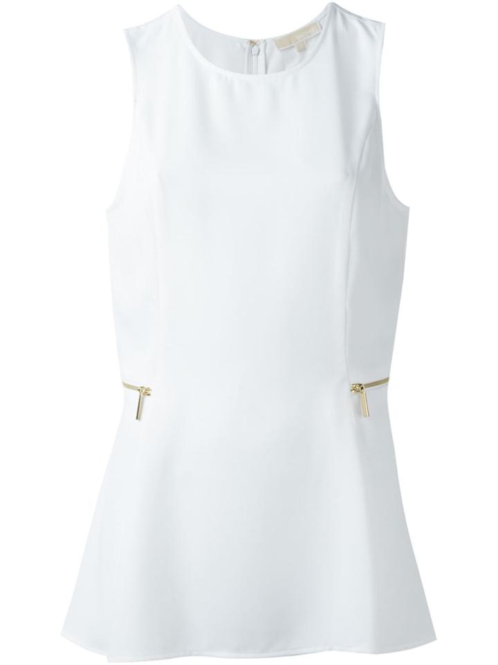 Michael Michael Kors Flared Tank Top - White