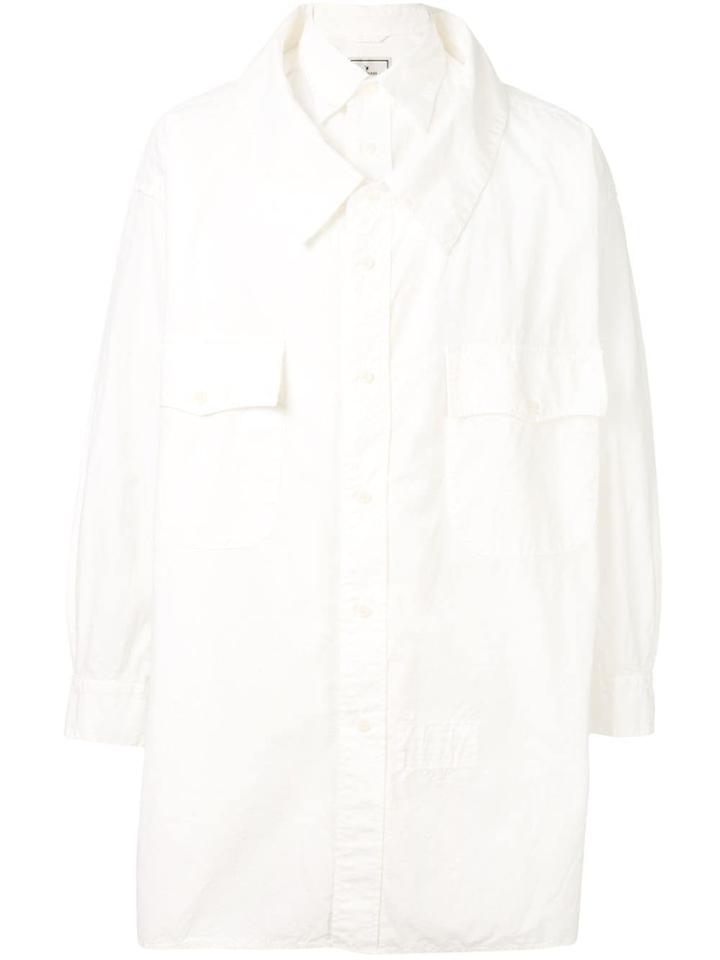Maison Mihara Yasuhiro Oversized Double Layer Shirt - White