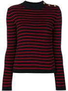 Red Valentino Striped Knitted Sweater