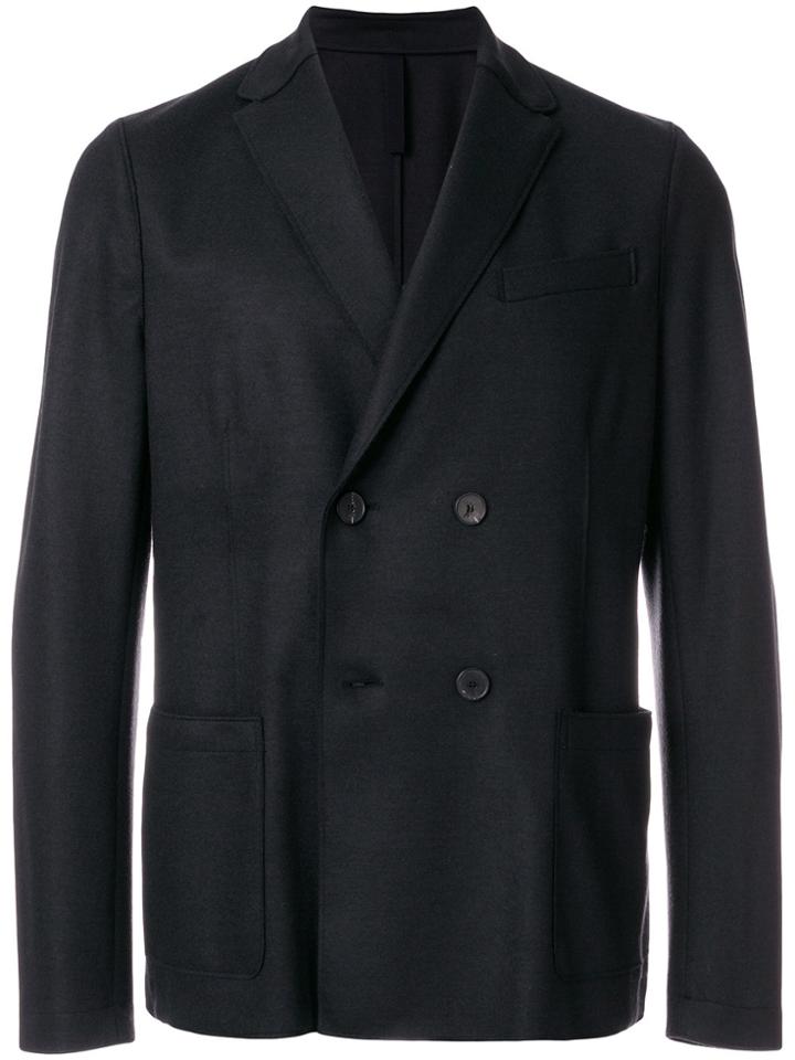Harris Wharf London Double Breasted Blazer - Black