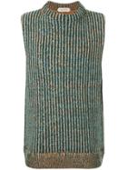 Namacheko Speckled Striped Sweater Vest - Multicolour