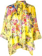 Versace Collection Printed Blouse - Yellow & Orange