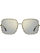 Elie Saab Square Sunglasses - Metallic