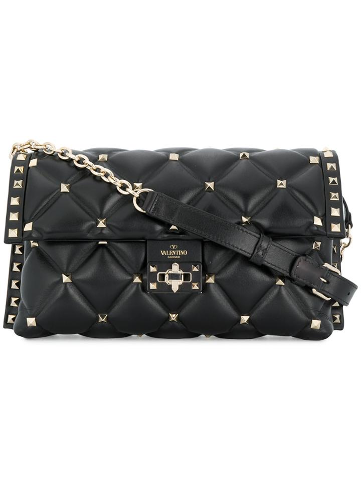 Valentino Candystud Shoulder Bag - Black