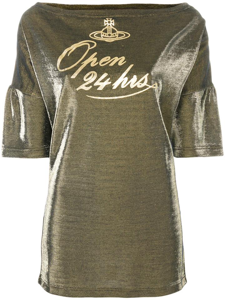 Vivienne Westwood Open 24 Hrs Top - Metallic